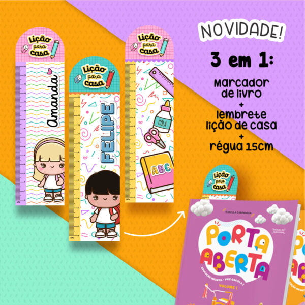 Kit Digital Volta Às Aulas Artes Ilustratas Menino e Menina