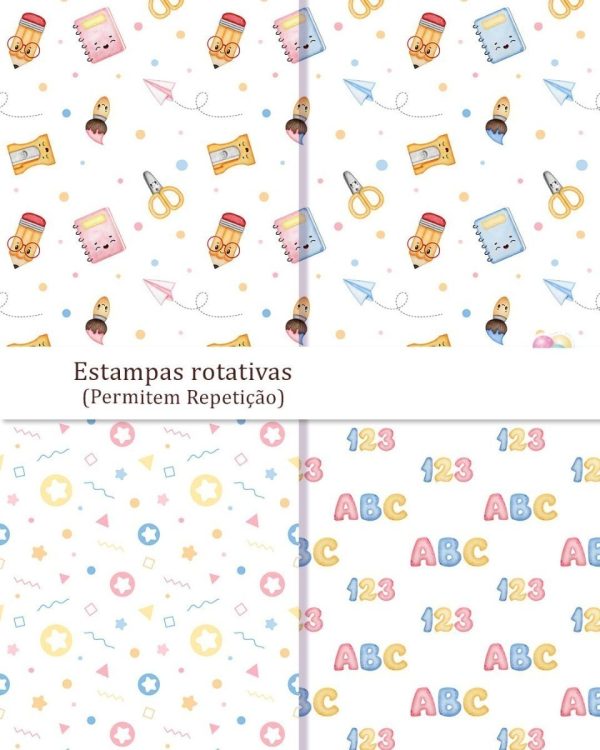 Kit Digital Volta As Aulas Elementos Escolares Em Png