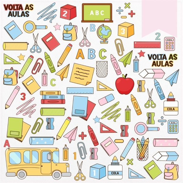Kit Digital Volta As Aulas Mili Meninos Meninas Em Png