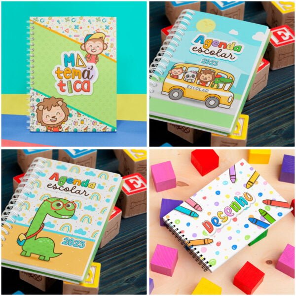 Kit Digital Volta Às Aulas Unicórnio Florzinha Etiquetas