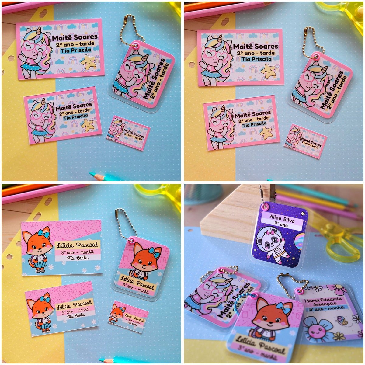 Kit Digital Volta Às Aulas Unicórnio Florzinha Etiquetas 5 Kit Digital Volta Às Aulas Unicórnio Florzinha Etiquetas