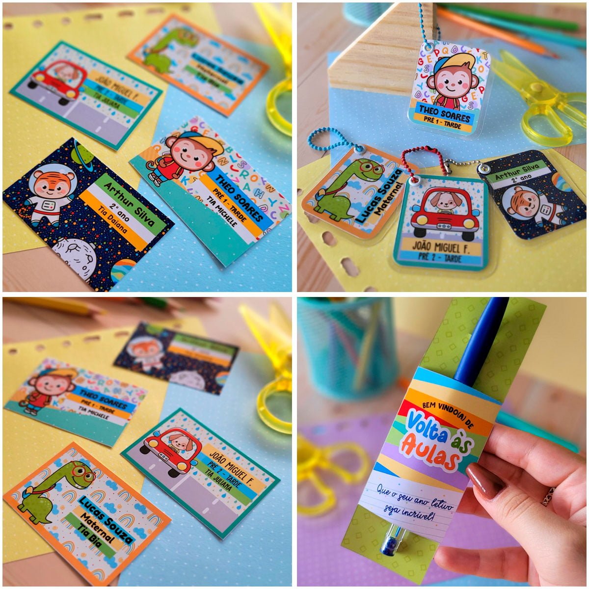 Kit Digital Volta Às Aulas Unicórnio Florzinha Etiquetas 3 Kit Digital Volta Às Aulas Unicórnio Florzinha Etiquetas