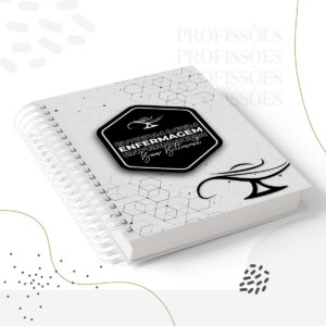 kit encadernacao enfermagem masculino com 12 itens
