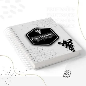 Kit Encadernação Fisioterapia Masculino -Arquivo Digital