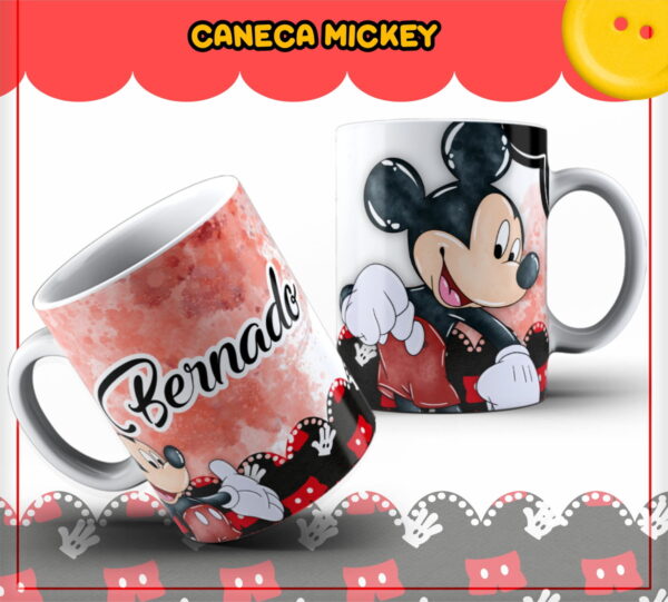 Kit Encadernação Infantil Mickey - Arquivo Digital