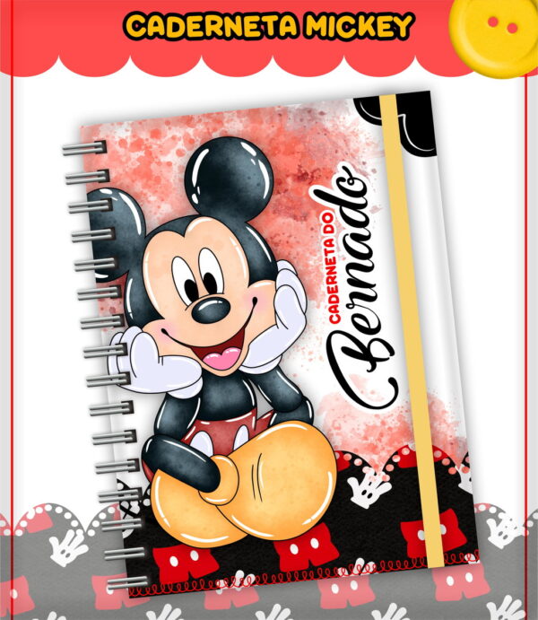 Kit Encadernação Infantil Mickey - Arquivo Digital