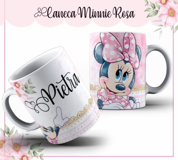 Kit Encadernação Infantil Minnie Rosa - Arquivo Digital