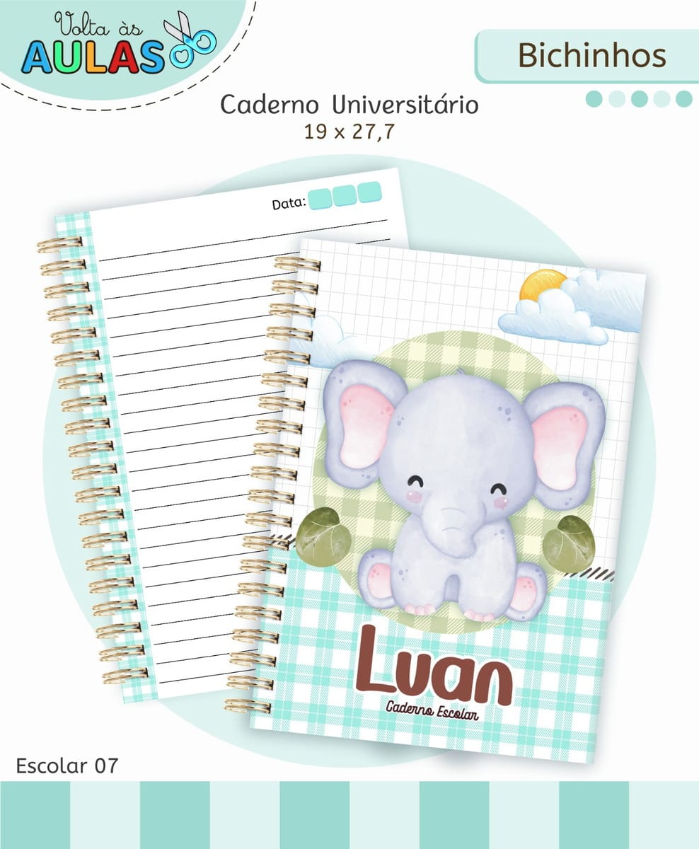 Kit Escolar Bichinhos para imprimir e personalizar 3 Kit Escolar Bichinhos para imprimir e personalizar - Imagem 3