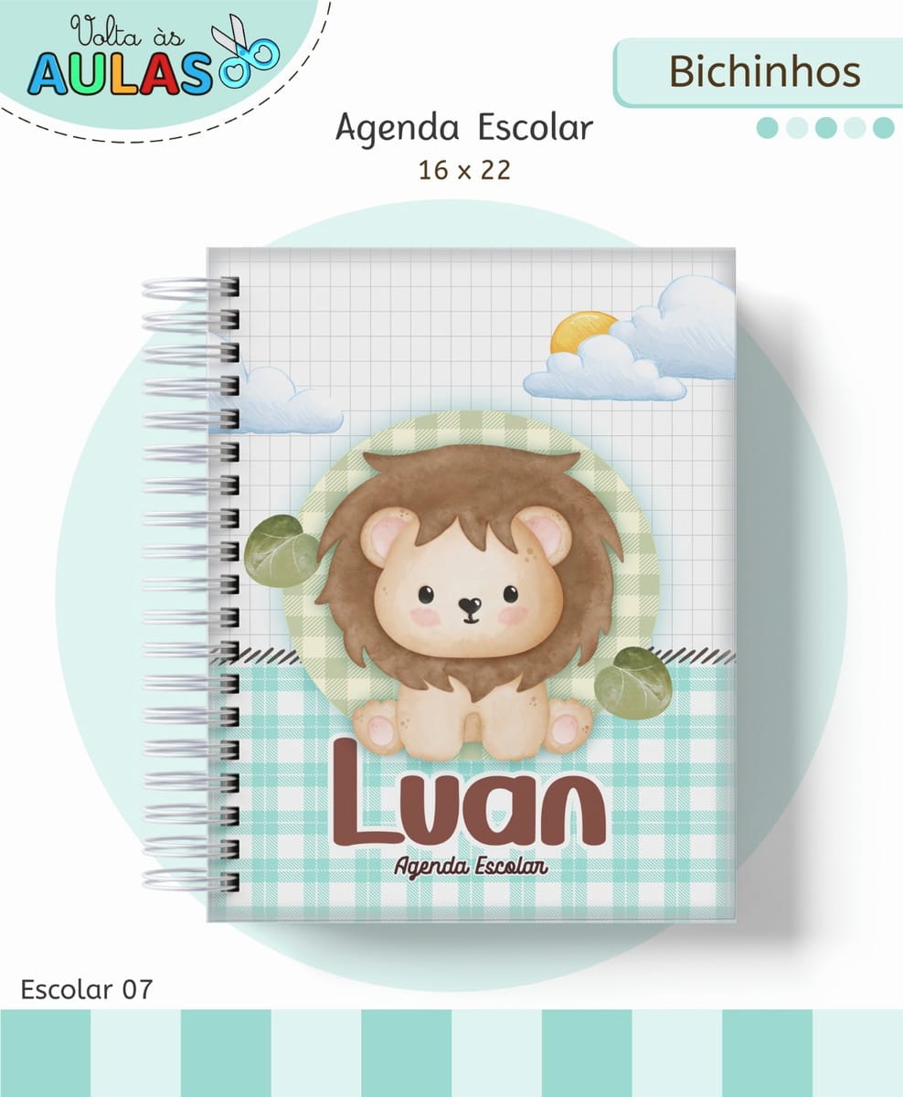 Kit Escolar Bichinhos para imprimir e personalizar 1 Kit Escolar Bichinhos para imprimir e personalizar