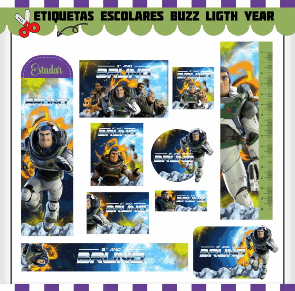 Kit Escolar Buzz Lightyear - Arquivo Digital