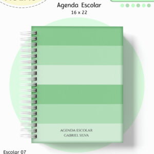 kit escolar digital neutro verde para personalizacao