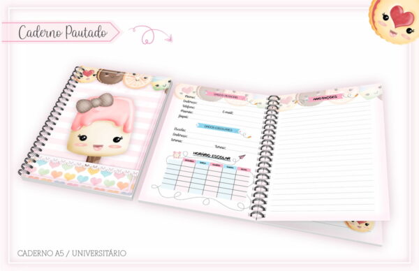 KIT ESCOLAR DOCINHOS CUTE - ARQUIVO DIGITAL