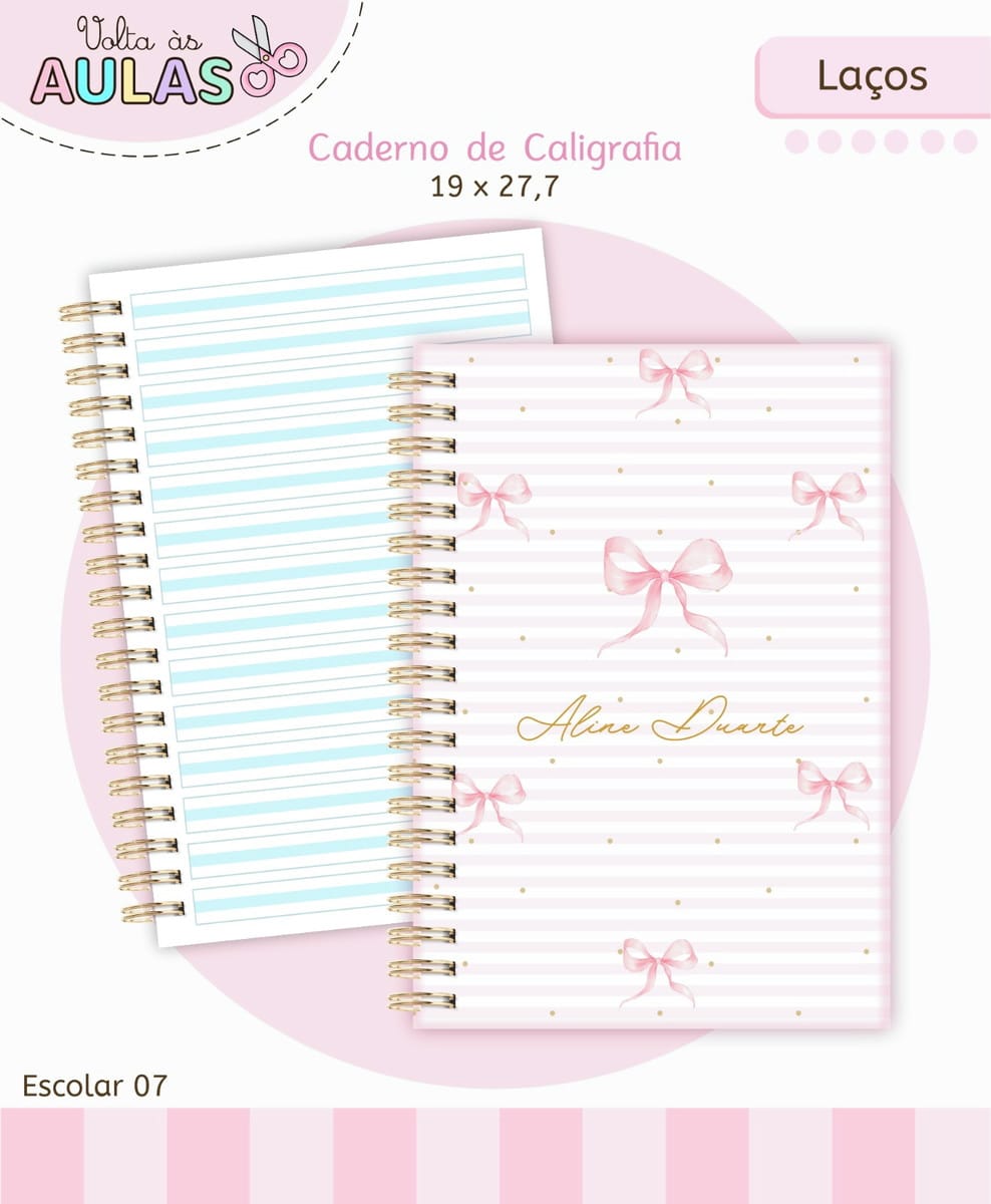 Kit Escolar Laços Digital para Cadernos e Agendas 2 Kit Escolar Laços Digital para Cadernos e Agendas - Imagem 2
