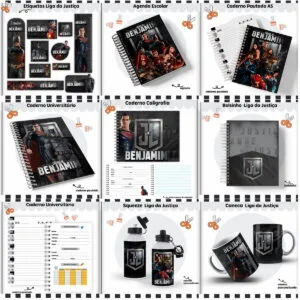 Kit Escolar Liga da Justiça - Arquivo Digital