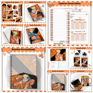 Kit Escolar Naruto - Arquivo Digital