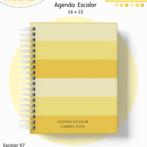 kit escolar neutro amarelo para sublimacao
