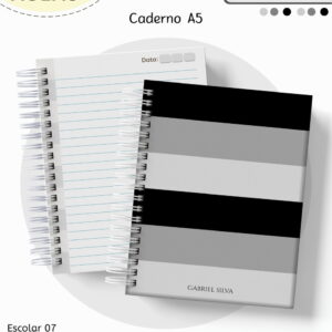 kit escolar neutro cinza e preto digital para sublimacao