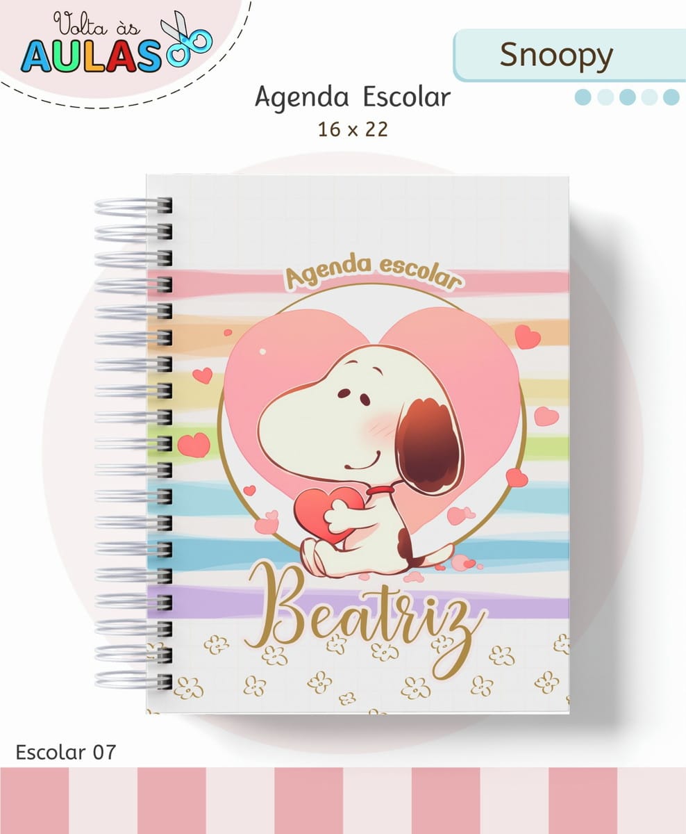Kit Escolar Snoopy Digital para Cadernos e Sublimação 1 Kit Escolar Snoopy Digital para Cadernos e Sublimação