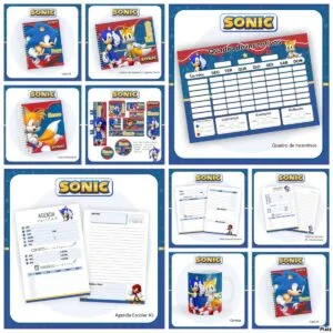 Kit Escolar Sonic - Arquivo Digital 11 Kit Escolar Sonic - Arquivo Digital