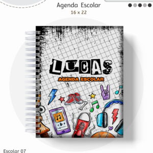 kit escolar teen masculino com nome para personalizar