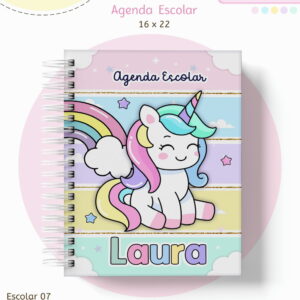 kit escolar unicornio digital para sublimacao e papelaria