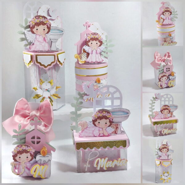 Kit Festa Batizado Menina Luxo - Studio e pdf