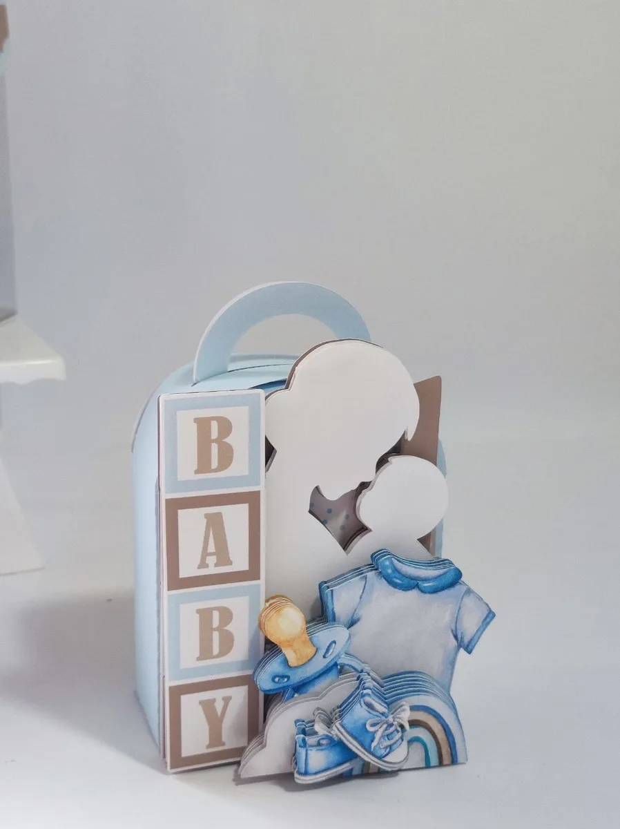 Kit Festa Chá de Bebê Menino Luxo - Studio e pdf 3 Kit Festa Chá de Bebê Menino Luxo - Studio e pdf