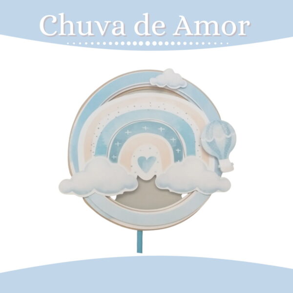 Kit Festa Chuva De Amor Menino - Arquivo Digital