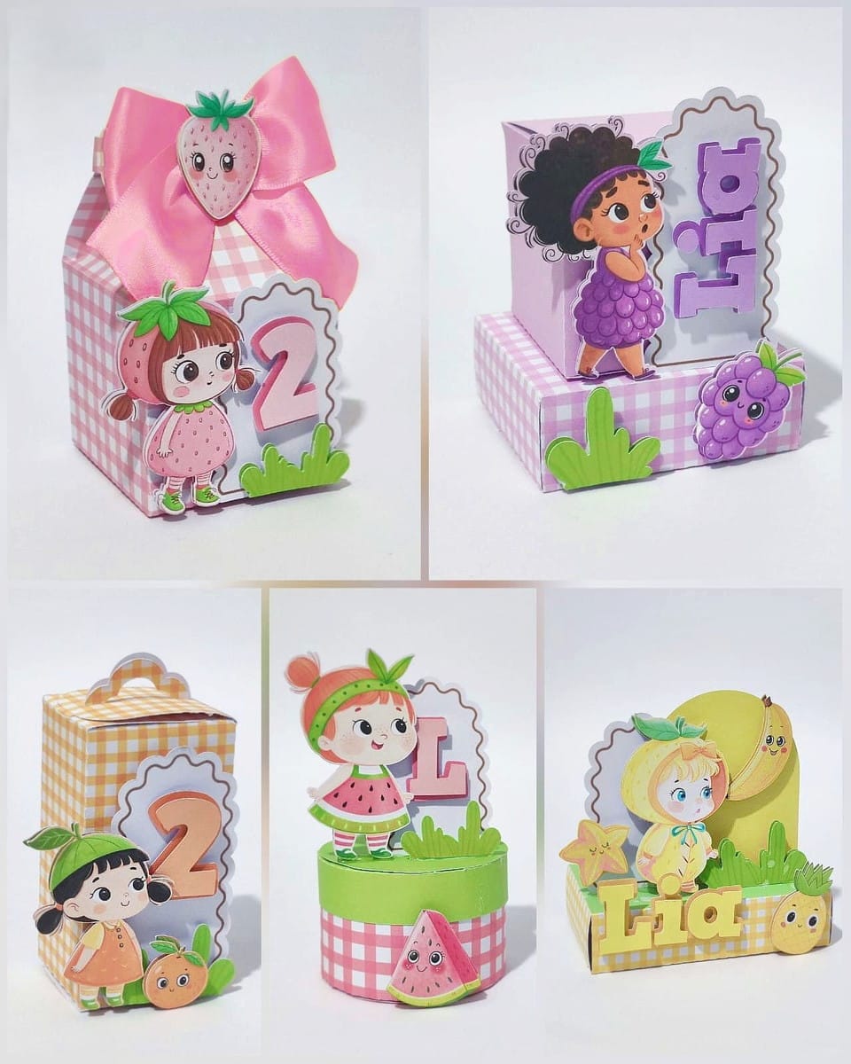 Kit Festa Frutinhas Candy para Imprimir em PDF e Studio 1 Kit Festa Frutinhas Candy para Imprimir em PDF e Studio