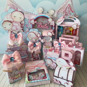 kit festa fundo do mar rosa com studio e pdf