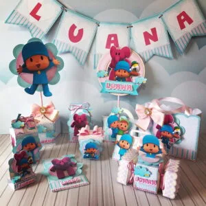 Kit Festa Pocoyo Rosa - Arquivo Digital 4 Kit Festa Pocoyo Rosa - Arquivo Digital