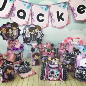 Kit Festa Só um bolinho Bts Cute - Arquivo Digital