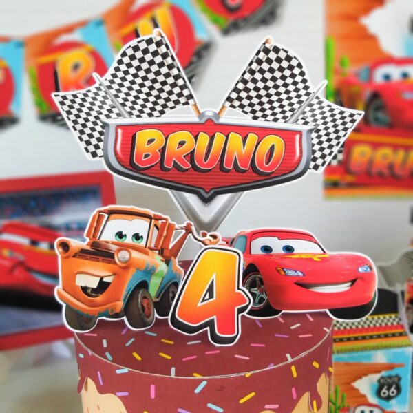 Kit Festa Só um bolinho Carros - Arquivo Digital