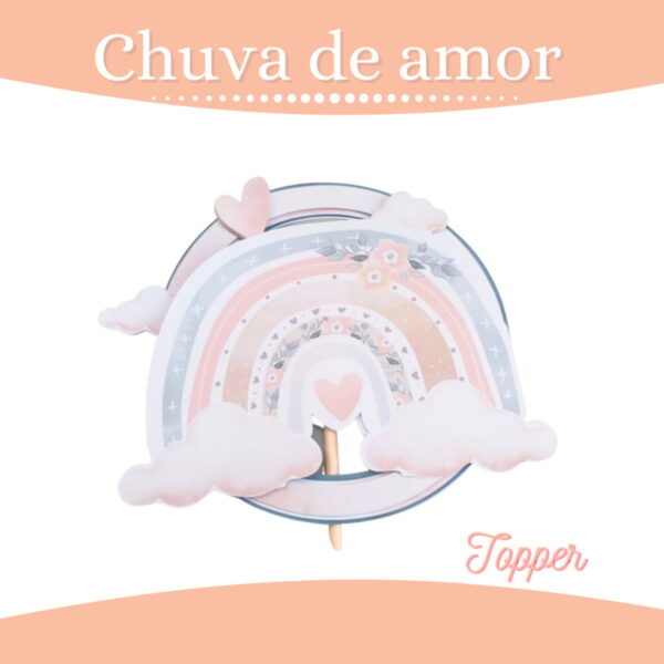 Kit Festa Só Um Bolinho Chuva De Amor - Arquivo Digital