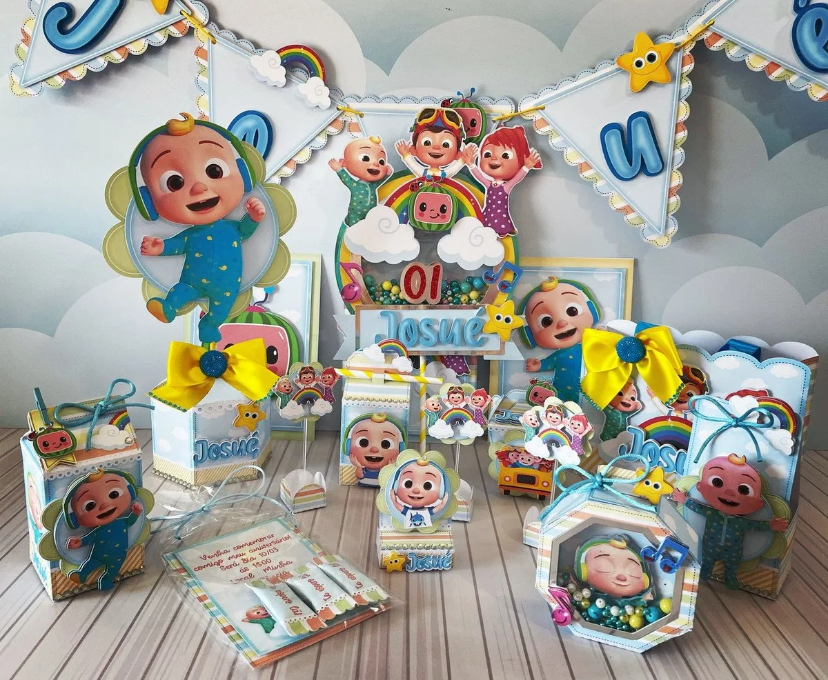 Kit Festa Só um bolinho Cocomelon - Arquivo Digital 1 Kit Festa Só um bolinho Cocomelon - Arquivo Digital