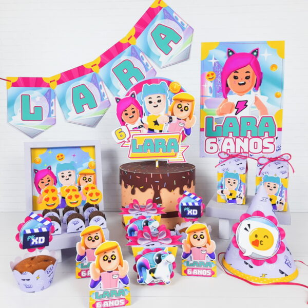 Kit Festa Só um bolinho PKXD Menina - Arquivo Digital