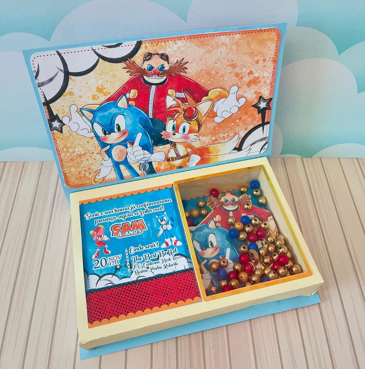 Kit Festa Sonic Luxo em Studio e PDF para Imprimir 2 Kit Festa Sonic Luxo em Studio e PDF para Imprimir - Imagem 2