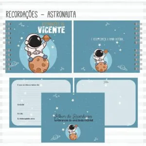 Kit Maternidade Astronauta Menino - Arquivo Digital