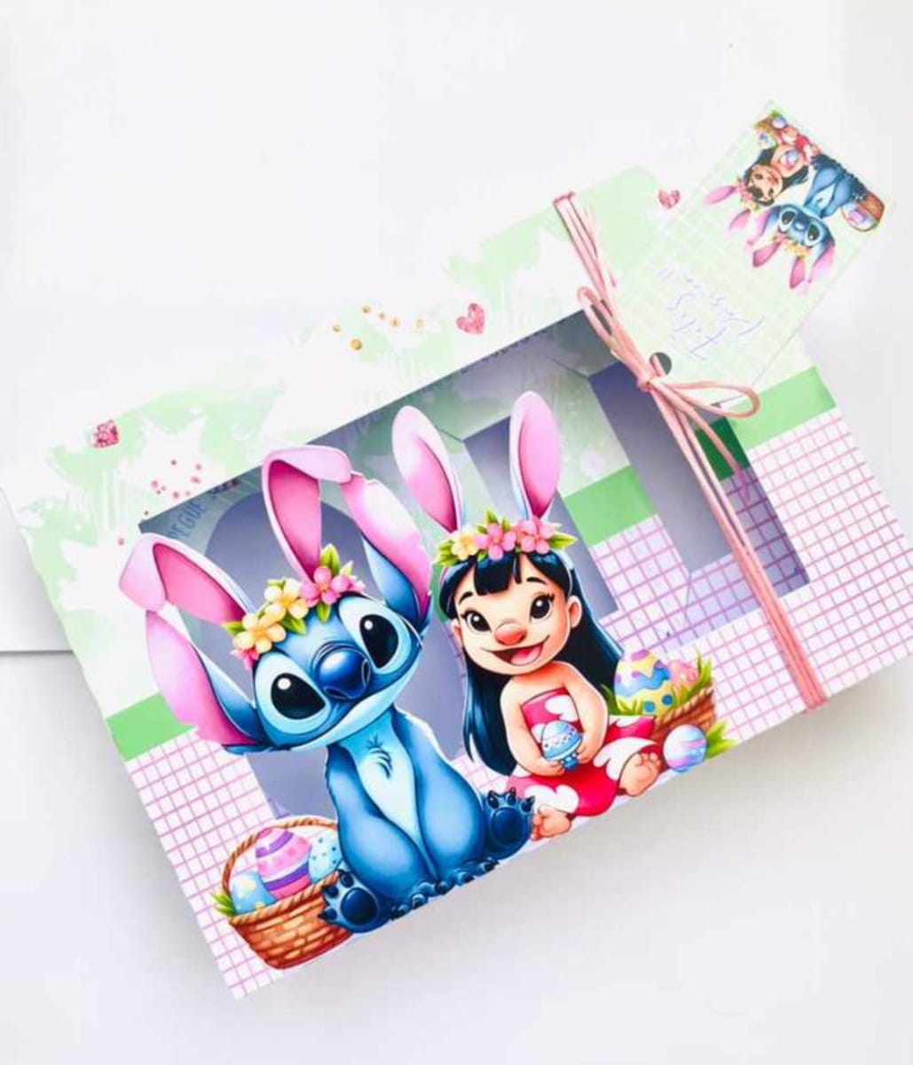 Kit Mini Confeiteiros Páscoa Lilo e Stitch em Studio e PDF 2 Kit Mini Confeiteiros Páscoa Lilo e Stitch em Studio e PDF - Imagem 2