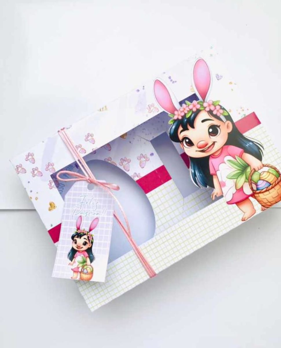 Kit Mini Confeiteiros Páscoa Lilo e Stitch em Studio e PDF 3 Kit Mini Confeiteiros Páscoa Lilo e Stitch em Studio e PDF - Imagem 3