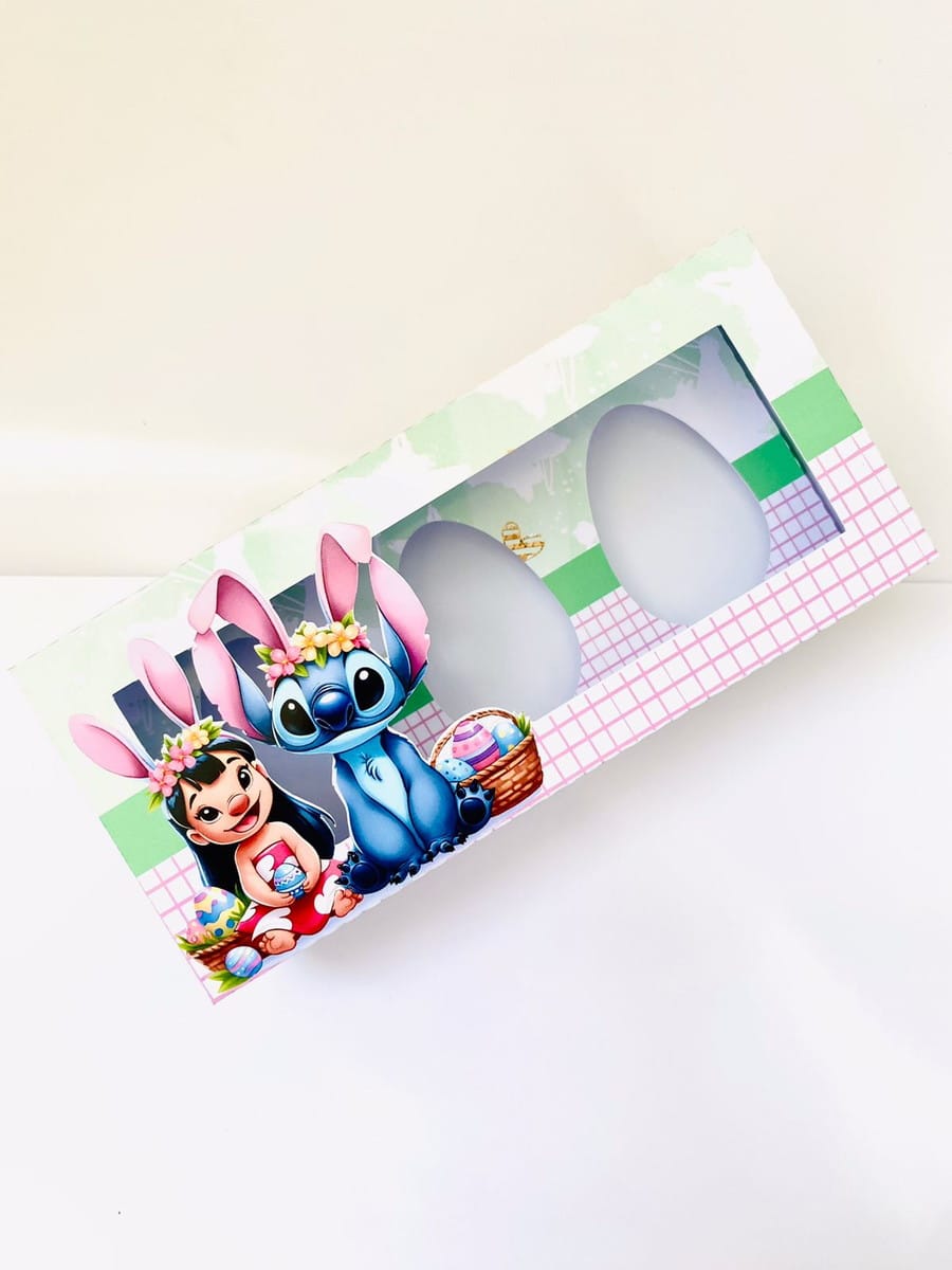 Kit Mini Confeiteiros Páscoa Lilo e Stitch em Studio e PDF 4 Kit Mini Confeiteiros Páscoa Lilo e Stitch em Studio e PDF - Imagem 4