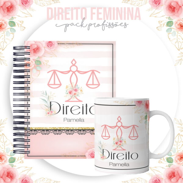 Kit para Encadernação Direito Feminino - Arquivo Digital