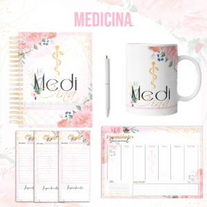 Kit para Encadernação Medicina Feminina - Arquivo Digital