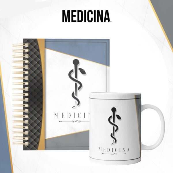 Kit para Encadernação Medicina Masculina - Arquivo Digital