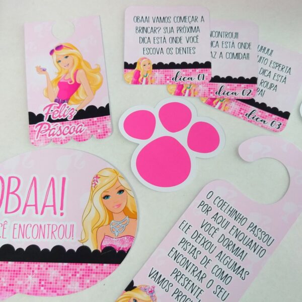Kit Páscoa Barbie - Arquivo Digital