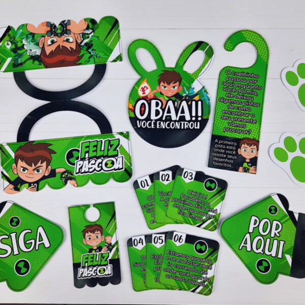 Kit Páscoa Ben 10 - Arquivo Digital