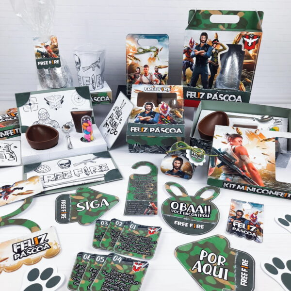 Kit Páscoa Free Fire - Arquivo Digital