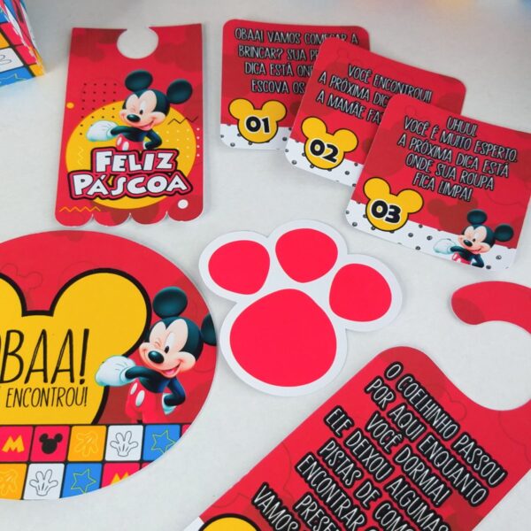 Kit Páscoa Mickey - Arquivo Digital