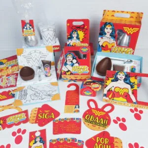 Kit Páscoa Mulher Maravilha - Arquivo Digital 11 Kit Páscoa Mulher Maravilha - Arquivo Digital