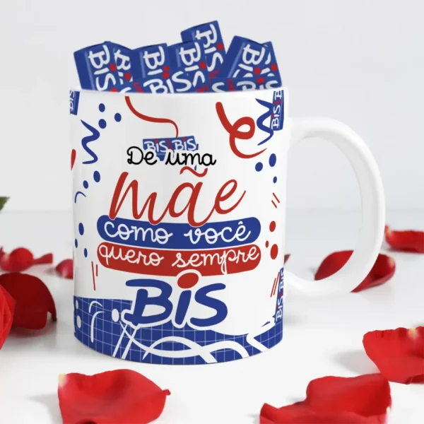 Kit Personalizado para Caneca Dia das Mães - Chocolate Temático